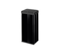 Hailo Big-Box 60 - Poubelle - rectangulaire - couvercle rabattable - 60 l - inox plastique - noir