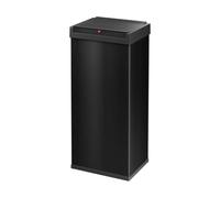 Hailo Big-Box Swing XL Poubelle de cuisine rectangulaire avec couvercle basculant à fermeture automatique en tôle d'acier Noir 0860-241 52 l