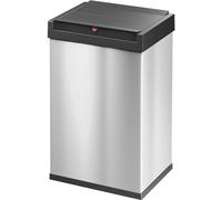 Hailo Bix-Box Swing L 8401110 Poubelle 35 l acier inoxydable (L x l x H) 340 x 339 x 545 mm argent, noir couvercle à bascule auto-refermable 1 pc(s)