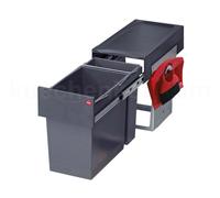 Hailo Collecteur de déchets 3666711 TA Swing Tandem 24 + 7 litres avec kit de balayage