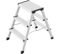 Hailo D60 4443-701 aluminium Marchepied double pliable Hauteur de travail (max.): 235 cm argent, noir 2.8 kg