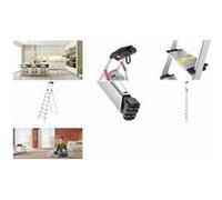 Hailo Echelle de sécurité en alu L80 ComfortLine, 4 marches G