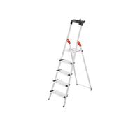 Hailo L80 ComfortLine 8040-507 aluminium Escabeau plateau porte-outils inclus Hauteur de travail (max.): 2.8 m argent, noir, rouge EN 131 5.7 kg