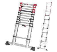 Hailo T80 FLEXLINE 7113-111 aluminium Echelle télescopique Hauteur de travail (max.): 3.95 m argent, noir, rouge DIN EN 131 10.7 kg