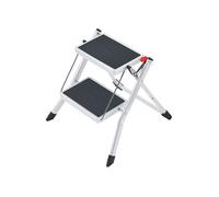 Marchepied pliant acier blanc 2 marches Multicolore Taille unique