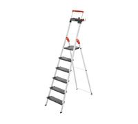 HAILO Escabeau de sécurité pliable en aluminium 6 marches larges L100
