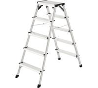 Hailo Escabeau double de sécurité en aluminium D60 2 x 5 marches