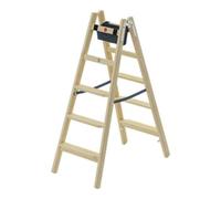 Hailo Hailo Échelle en bois Master H80 2x5 marches ergonomique Quantité:1