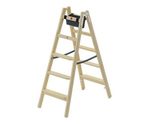 Hailo Hailo Échelle en bois Master H80 2x5 marches ergonomique Quantité:1