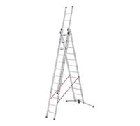 Echelle Transformable 3 Plans 3x12 échelons 8,1m/8,8m en Aluminium Hailo S 120 Pro
