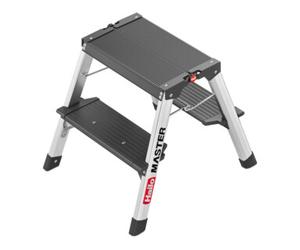 Hailo Hailo Escabeau double en aluminium Master D70 2 x 2 marches Quantité:1