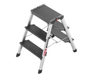 Hailo Hailo Escabeau double en aluminium Master D70 2 x 3 marches Quantité:1