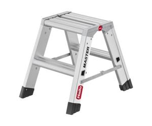 Hailo Hailo Escabeau double en aluminium Master D80 2 x 2 marches Quantité:1