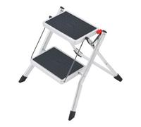 Marchepied pliant acier blanc 2 marches Multicolore Taille unique