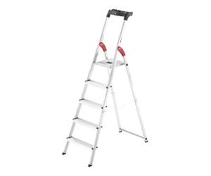 Hailo Hailo L60 StandardLine, escabeau de sécurité en aluminium, 5 marches Quantité:1