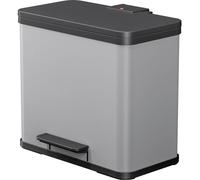 Hailo HOFE Regalsysteme öko trio plus L 0633-220 Poubelle 27 acier (L x l x H) 470 x 340 x 430 mm argent mécanisme à pédale 1 pc(s)