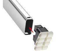 Hailo Wechselfuß-Set EasyClix Living - Größe L, Leiterfüße, Leiterzubehör, Kunststoff, Schwarz, 9947-001