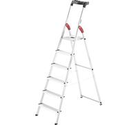 Hailo L60 StandardLine 8160-607 aluminium Escabeau plateau porte-outils inclus Hauteur de travail (max.): 3.05 m argent, rouge, noir EN 131 5.9 kg
