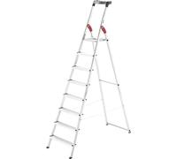 Hailo L60 StandardLine 8160-807 aluminium Escabeau plateau porte-outils inclus Hauteur de travail (max.): 3.45 m argent, rouge, noir EN 131 7.8 kg