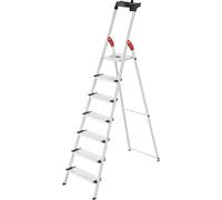 Hailo L80 ComfortLine 8040-707 aluminium Escabeau plateau porte-outils inclus Hauteur de travail (max.): 3.25 m argent, noir, rouge EN 131 7.8 kg