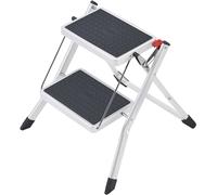 Hailo Marche-pied Mini – 2 marches, pliable, antidérapant, en acier