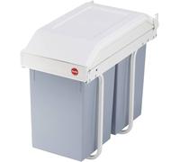 Hailo Multi-Box Duo L 3659-001 Système de tri des ordures 28 l Tôle dacier (l x H x P) 262 x 505 x 448 mm gris, blanc 1 pc(s)