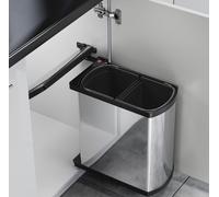 Hailo Poubelle à Encastrer à Partir De 45cm Armoire 2x8 L Tri des Déchets 516186