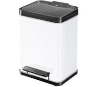 Hailo poubelle a pédale öko duo plus m blanc 0622-230 Blanc G