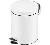 Hailo Poubelle à pédale ronde Selekta 5 l blanc