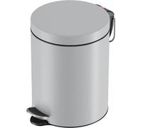 Hailo Poubelle à pédale ronde Selekta 5 l gris
