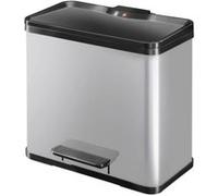 Hailo poubelle a pédale tri sélectif öko duo plus l gris 0630-220 Gris G