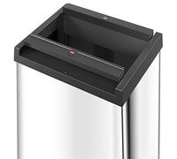 Hailo Poubelle Big-Box Swing Taille L 35 L Argenté 0840-121