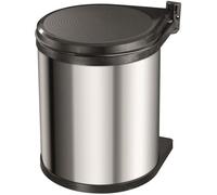 Hailo Poubelle Compact-Box Taille M 15 L Acier Inoxydable 3555-101 415439