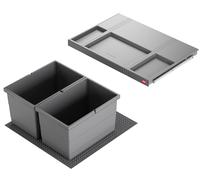 Hailo Poubelle Cuisine à Encastrer 60cm Tiroir Hauteur 27cm Frontauszug Allegro