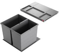 Hailo Poubelle Cuisine à Encastrer 60cm Tiroir Hauteur 40cm Frontauszug Allegro