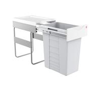 Poubelle de cuisine encastrable 1 bac - 40 L
