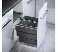 Hailo Poubelle De Cuisine Intégrée Pour Meuble À Tiroir 45Cm Avec Autofermeture