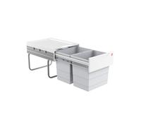 HAILO Poubelle de cuisine tri sélectif 2 bacs encastrable 40L (18+18) Raumspar Tandem