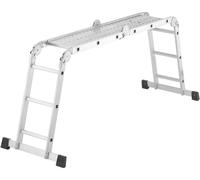 Hailo ProfiStep® combi 7412-037 aluminium Echelle polyvalente Hauteur de travail (max.): 4.35 m argent 16.7 kg