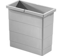 Hailo Seau intérieur 1102449 gris clair 12 litres 320 x 156 x 295 mm 2 anses