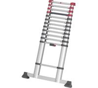 Hailo T80 FLEXLINE 7113-131 aluminium Echelle télescopique Hauteur de travail (max.): 4.5 m argent, noir, rouge DIN EN 131 13.1 kg