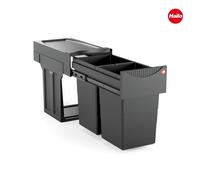 HAILO Tandem 30 retirez Poubelle de cuisine porte à charnières 30 unités double