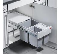 Hailo Tandem 5. poubelle, gris clair. - Poubelle