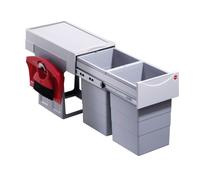 Hailo Tandem 7 K. Collecteur de déchets, gris clair. - Poubelle