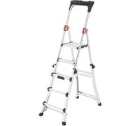 Hailo TL 100 TopLine 8450100 aluminium Echelle télescopique Hauteur de travail (max.): 3.09 m argent, rouge, noir 8.8 kg