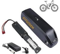 Hailong Batterie 36 V 48 V au lithium pour vélo électrique avec port USB, chargeur 3 A pour bricolage / route / vélo de montagne 0-1500 W