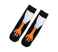 Hailong Ming Chaussettes Hautes Originales pour Enfants, Femmes et Filles, Inspirées Des Cuisses de Poulet, Noir
