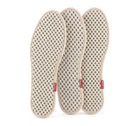 Hailong Ming Kezujia Semelles Intérieures Tissu 9, 9 couches tissu | ventilées - bords enveloppés | désodorisation 96,4% - 93,2% | anti, 3 paires】semelles anti-odeurs au charbon de bambou beige, 40