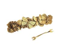 Hailong Ming Pince à Cheveux Vintage Française pour Maquillage, Cheveux Longs, Idéale pour Les Soirées, Papillon Or