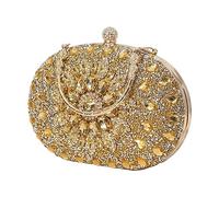 Hailong Ming Pochette de pour Femme, Ornée de et de Perles, Sac à Main, Pochette de Mariage pour événements, Cocktails et Fêtes, Or